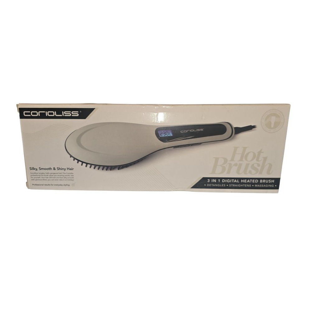 Corioliss Hot Brush 3 in 1 Digital Heated Brush - Gray